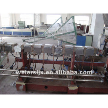 Parallel twin screw water ring pelletizing line